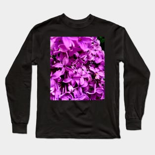 Purple Lilac Blossoms Long Sleeve T-Shirt